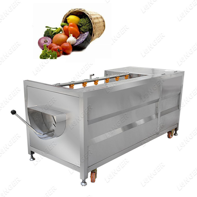 Industrial Carrot Peanut Brush Sweet Potato Washing Peeling Machine