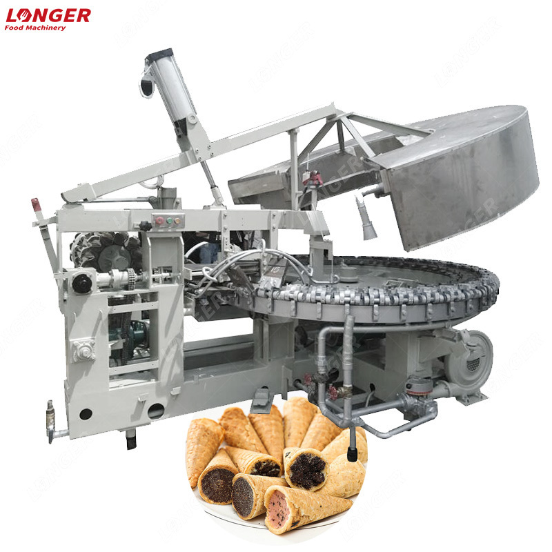 Rolled Cone Production Line Stroopwafel Maker Machine