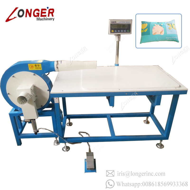 Automatic Latex Pillows Making Blowing Machine Polyester Fibre Pillow Filling Machine