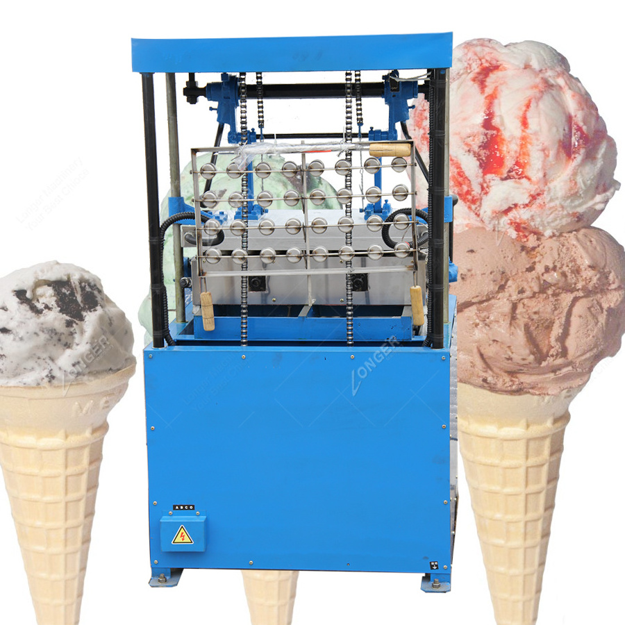 Semi Automatic 32 Molds Wafer Ice Cream Cone Making Machine price