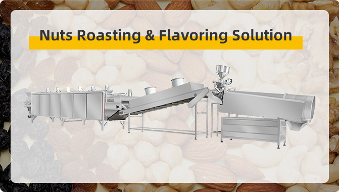 Automatic Almond Walnut Butter Roasting Machine Industrial Roasting Machine Peanut Roasting Seasoning Production Line