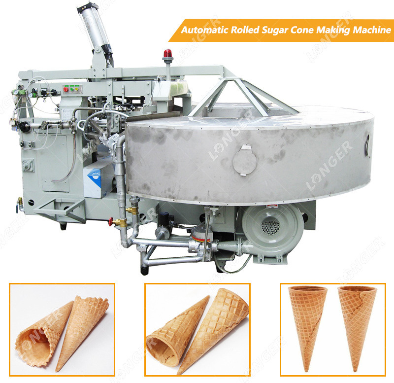 Rolled Cone Production Line Stroopwafel Maker Machine