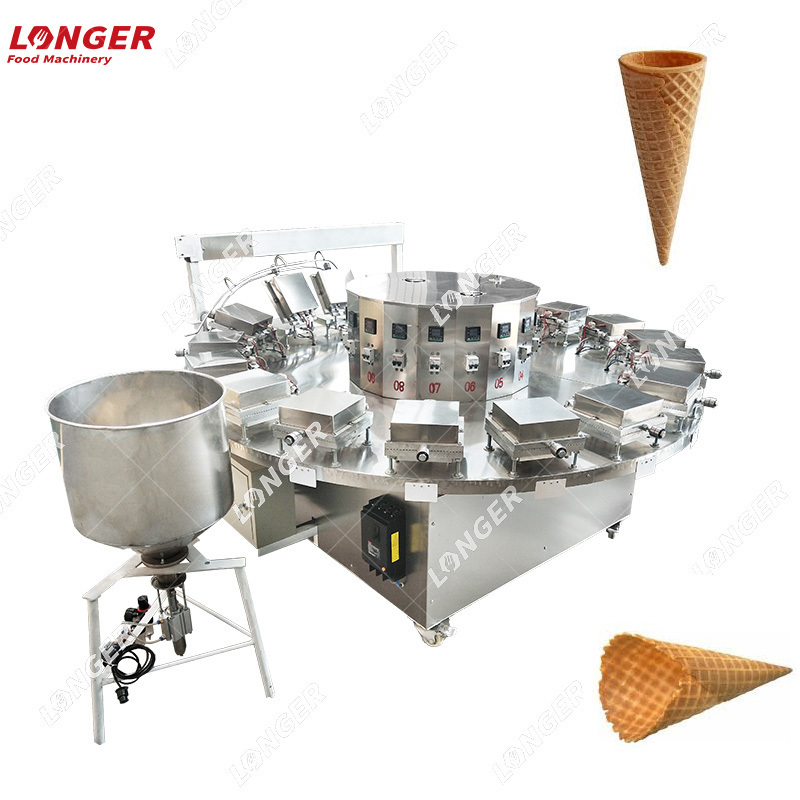 Semi Automatic Waffle Cone Machine Gelato Cone Making Machine