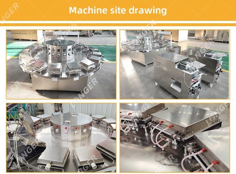 Semi Automatic Waffle Cone Machine Gelato Cone Making Machine