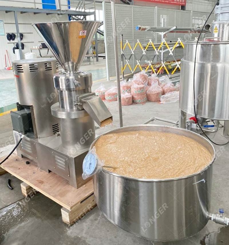 Industrial Peanut Butter Processing Production Line Automatic Peanut Butter Making Machine