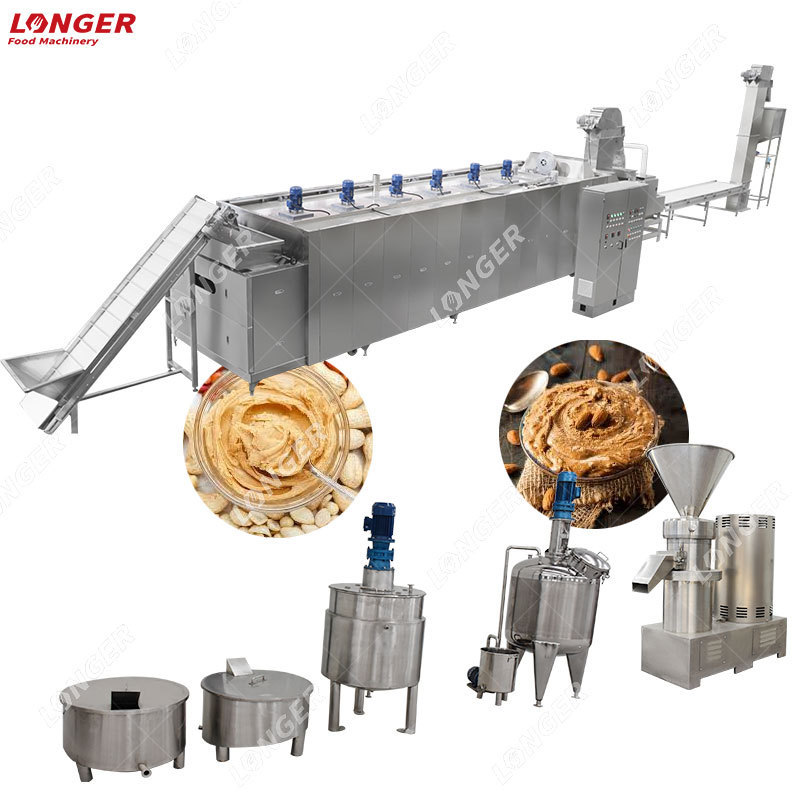 Commercial Sesame Groundnut Grinding Peanut Butter Pistachio Paste Processing Equipment Peanut Butter Production Line