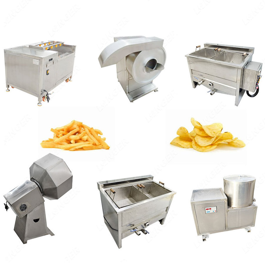 Factory Price Small Scale French Fries Frozen Potato Flakes Production Line Sweet Potato Chips Making Machine