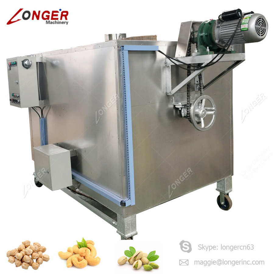 Commercial Chickpea Mandelprofi Nut Sunflower Seeds Drum Roaster Machinery Price Spice Red Pepper Peanut Corn Roasting Machine