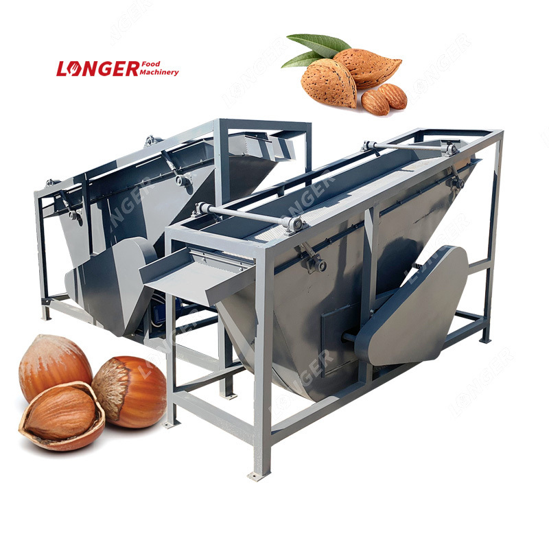 Factory Processing Line Automatic Apricot Kernel Cracking Machine Almond Cracker Black Walnut Shelling Machine