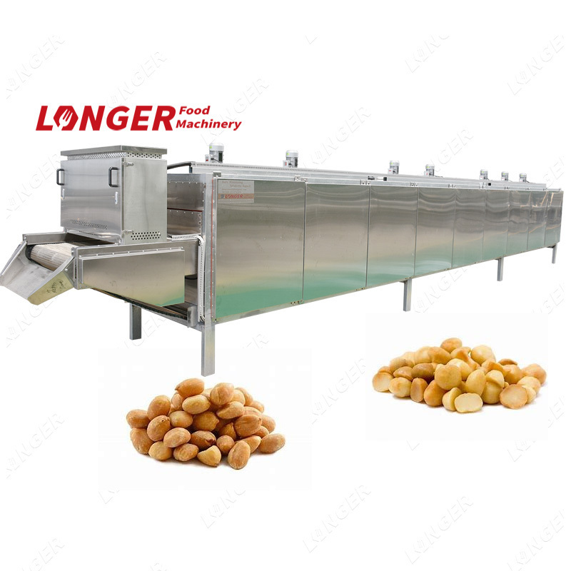 Hot Selling Continuous Big Capacity Kernel Nuts Roaster Peanuts Roasting Machine