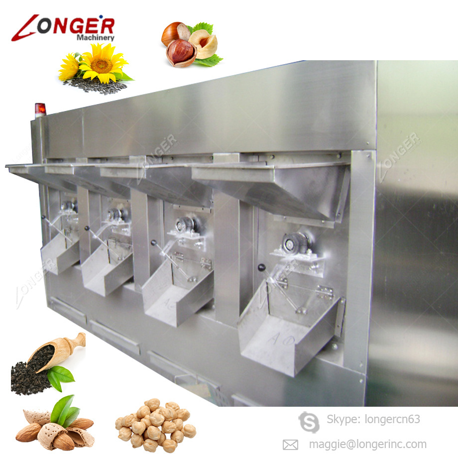 Commercial Chickpea Mandelprofi Nut Sunflower Seeds Drum Roaster Machinery Price Spice Red Pepper Peanut Corn Roasting Machine