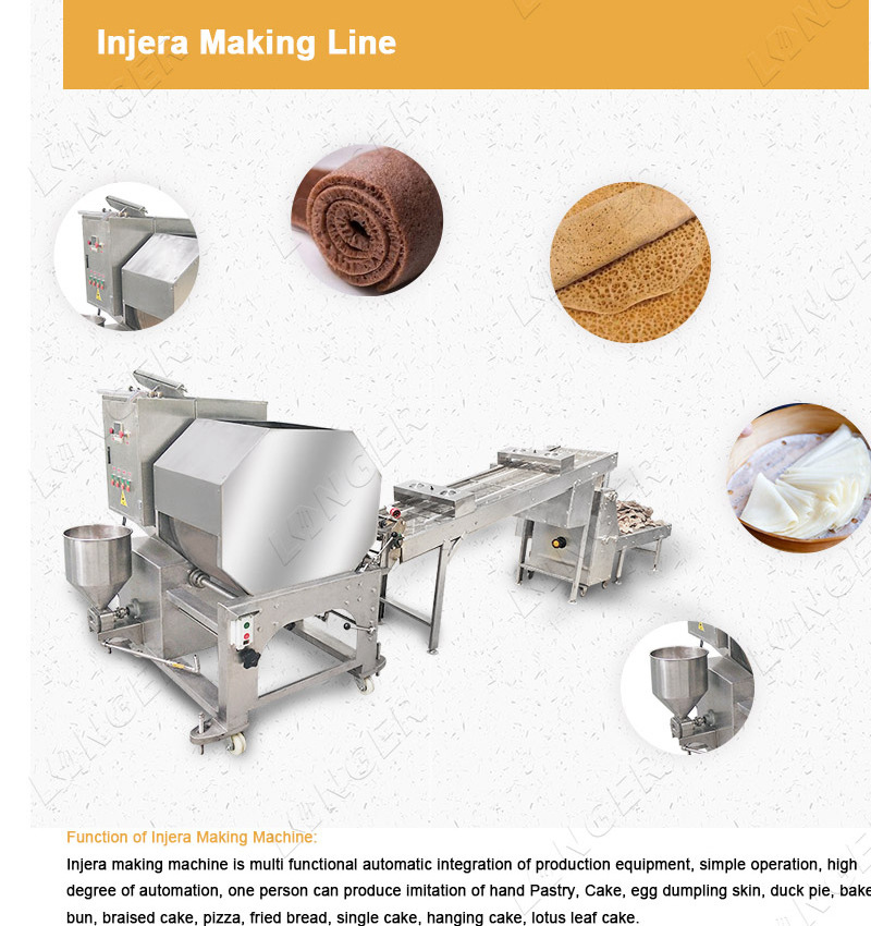 Automatic injera making machine|spring roll skin machines