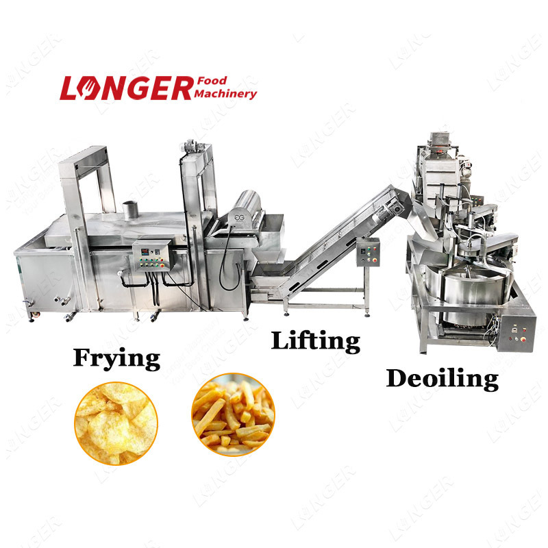 Factory Price Industrial Gas Electric Potato Chips Frying Machine Fish Continuous Deep Fryer