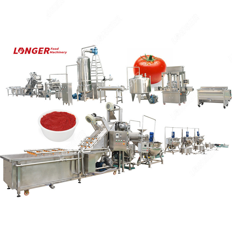 Commercial Stainless Steel Tomato Paste Maker Plant Tomato Sauce Manufacturing Machine