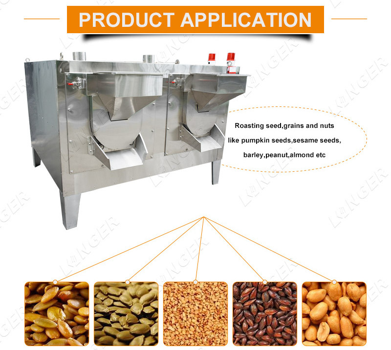 Continuous Automatic Nuts Roasting Machine Roaster/Peanut Roasting Machine