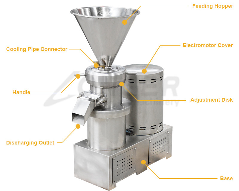 Commercial Peanut Butter Making Colloid Mill Hummus Grinder Machine For Sale