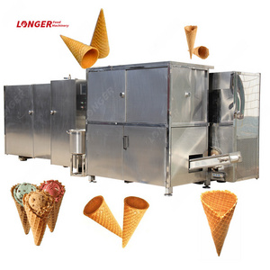 Manufacturers Sale Fully Automatic Rolled Sugar Ice Cream Cone Making Machine Price