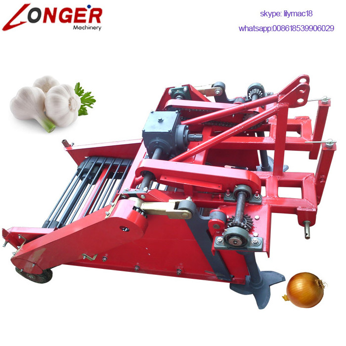 Mini Tractor Garlic Harvesting Machinery Garlic Harvester for Sale