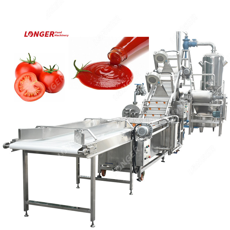 Small Tomato Paste Making Production Line Tomato Sauce Sachet Processing Machine