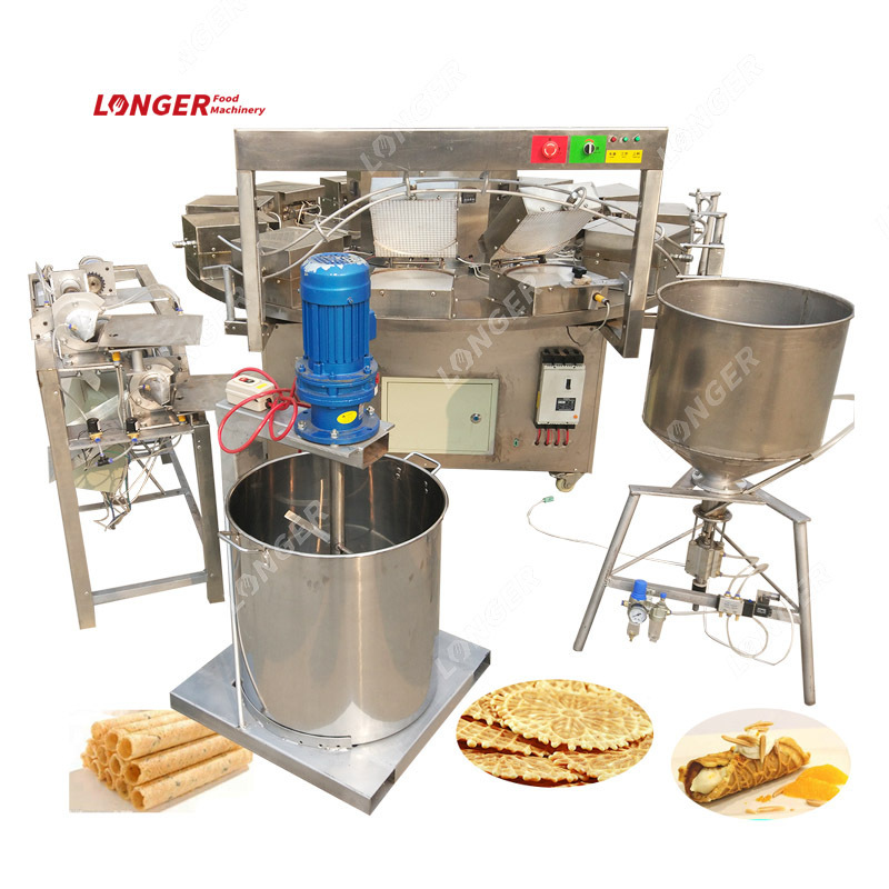 Commercial Used Pizzelle Machine Rolled Sugar Ice Cream Cone Moulding Machine