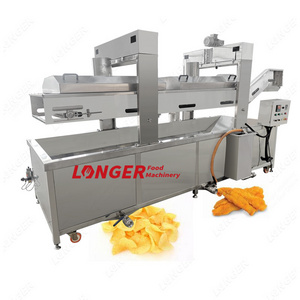 Factory Price Industrial Gas Electric Potato Chips Frying Machine Fish Continuous Deep Fryer