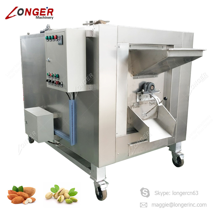 Commercial Chickpea Mandelprofi Nut Sunflower Seeds Drum Roaster Machinery Price Spice Red Pepper Peanut Corn Roasting Machine