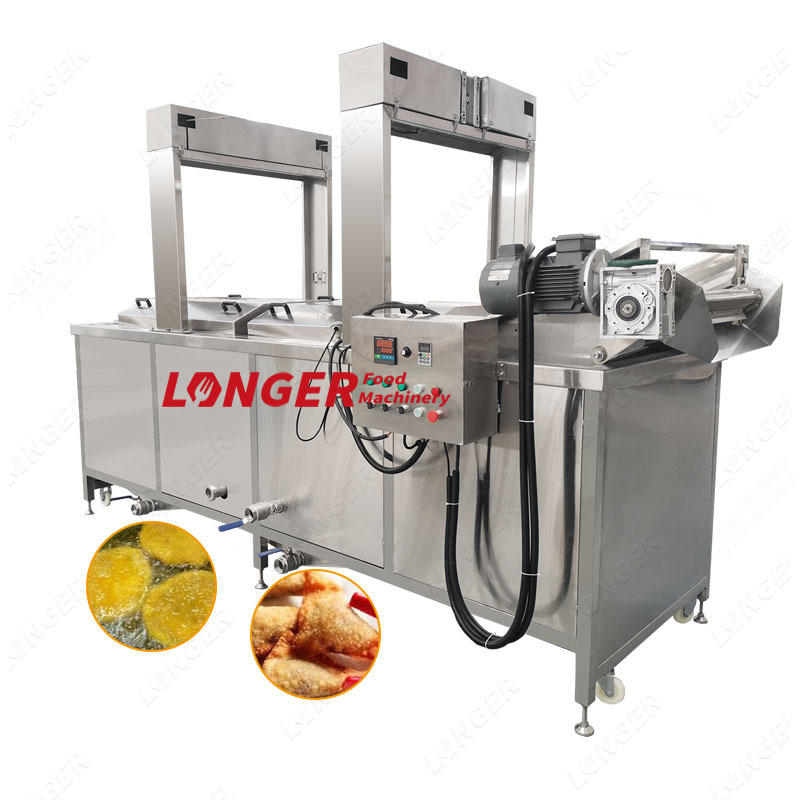 Factory Price Industrial Gas Electric Potato Chips Frying Machine Fish Continuous Deep Fryer