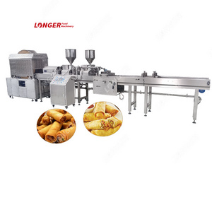 Commercial Fully Automatic Lumpia Making Potato Spring Roll Machine Price