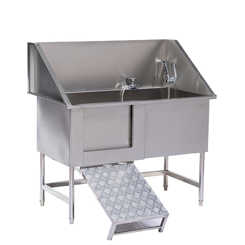 Stainless steel pet bathtub dog washing station grooming bath