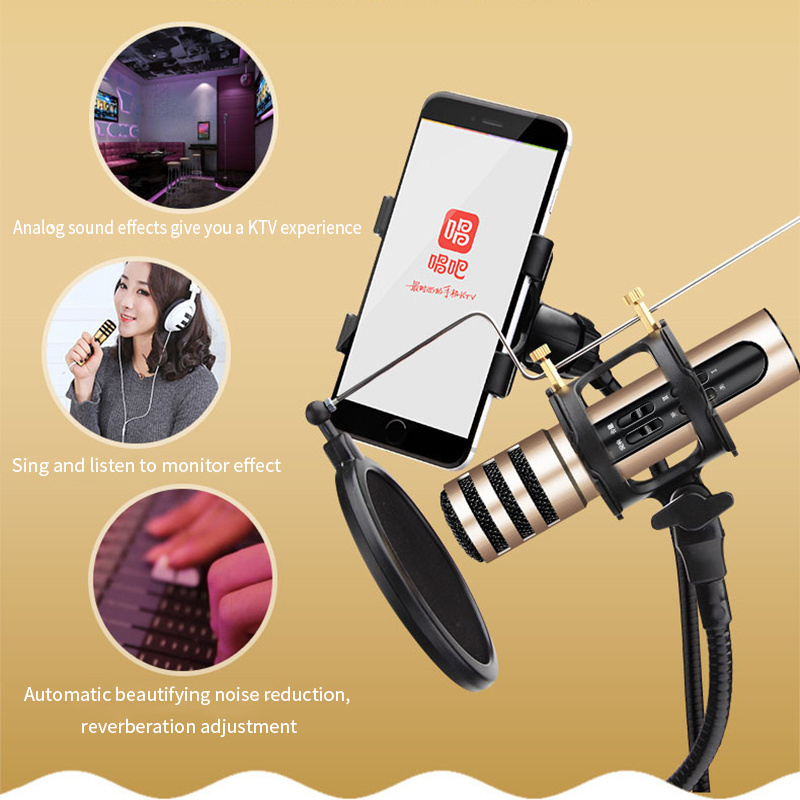 LongEtech C7 podcast mini  microphone usb studio condenser microphone recording karaoke microphone