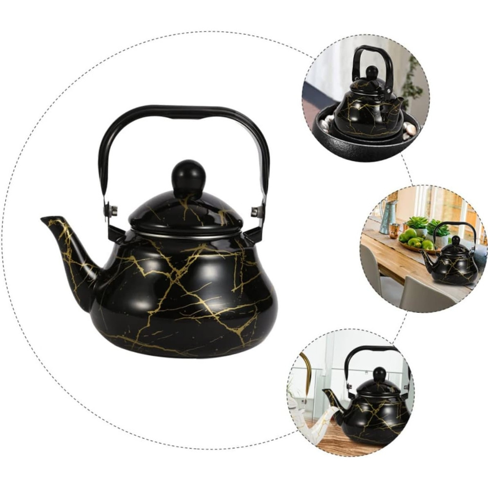 Large Capacity Exquisite Home and Travel Traditional Enamel Tea Kettle Fashionable Coffee Pot for Home and Water Kettles