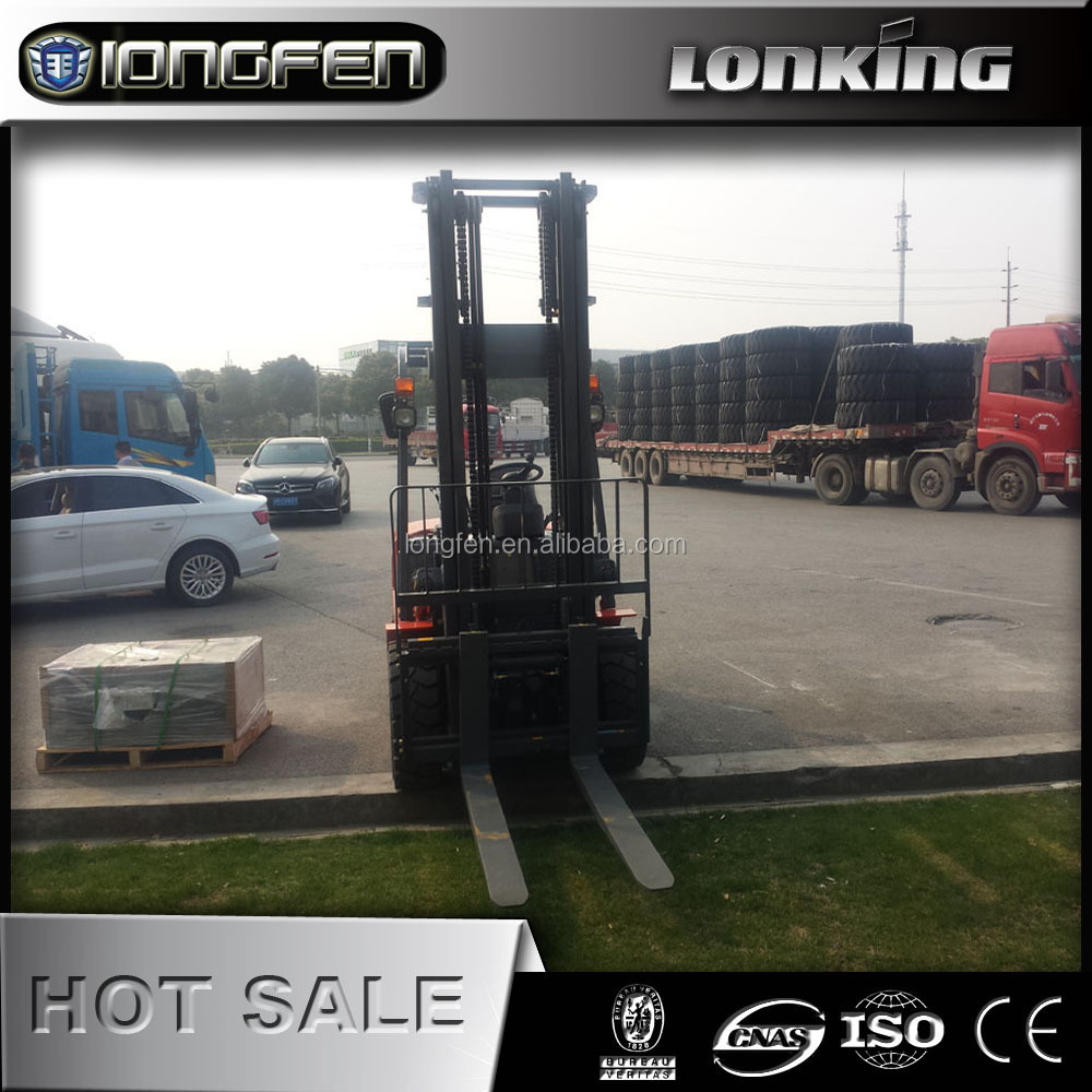 FD35 Lonking brand 3.5 ton diesel forklift with pneumatic tyre and solid tyre