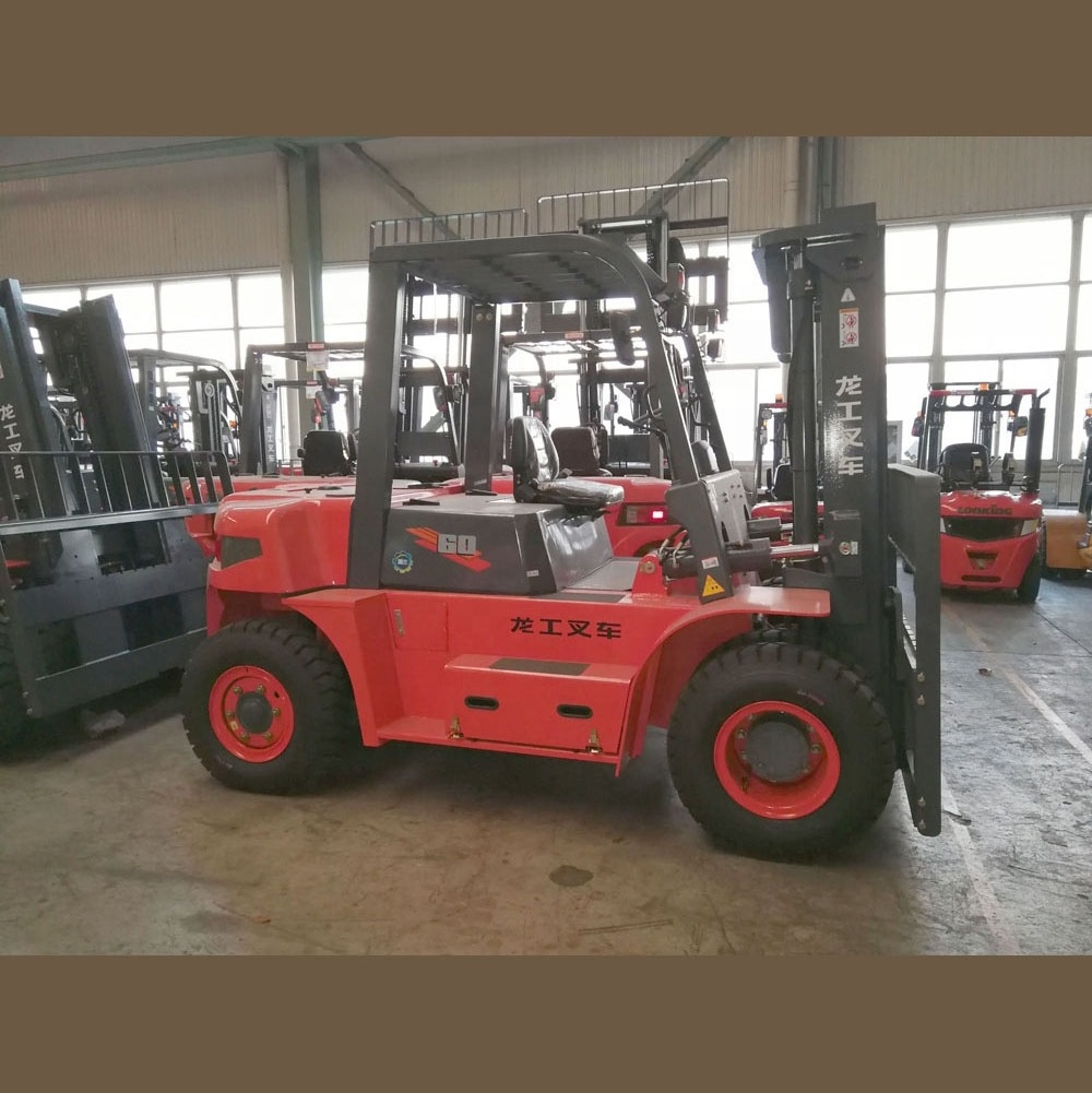 LG60DT    Lonking 6 ton heavy forklift with  3 stage mast