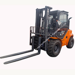 LG35DT     Lonking  brand  3.5 ton  All-terrain Forklift with cabin  /air conditioner   45kw engine