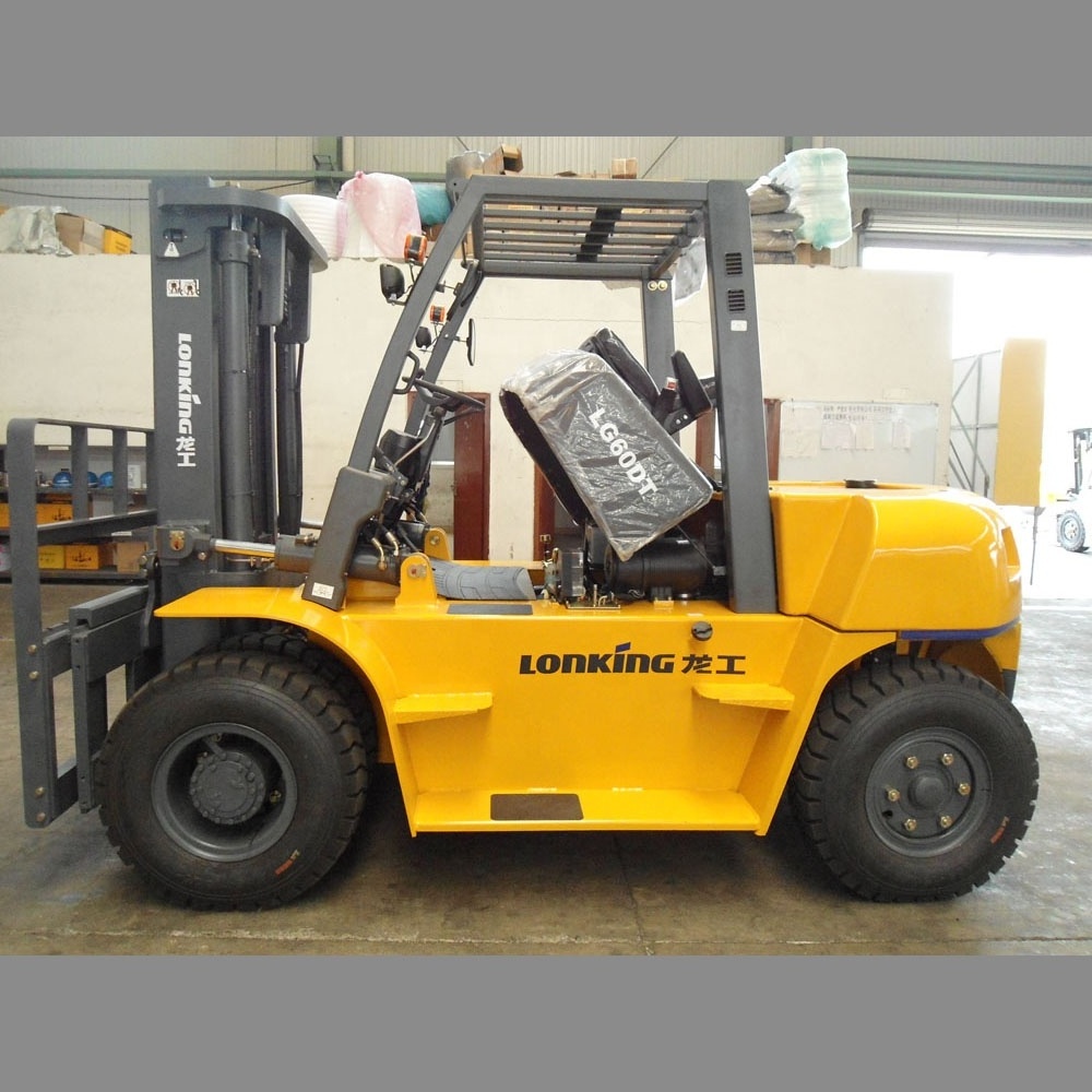 LG60DT    Lonking 6 ton heavy forklift with  3 stage mast