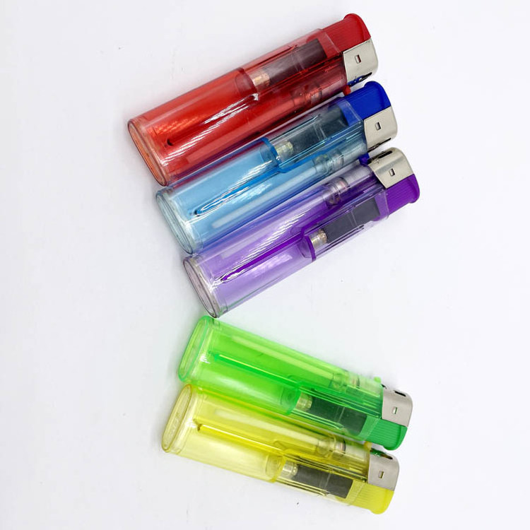 Cheap Refillable Color candle lighter disposable lighter Plastic electric gas cigarettes Lighter