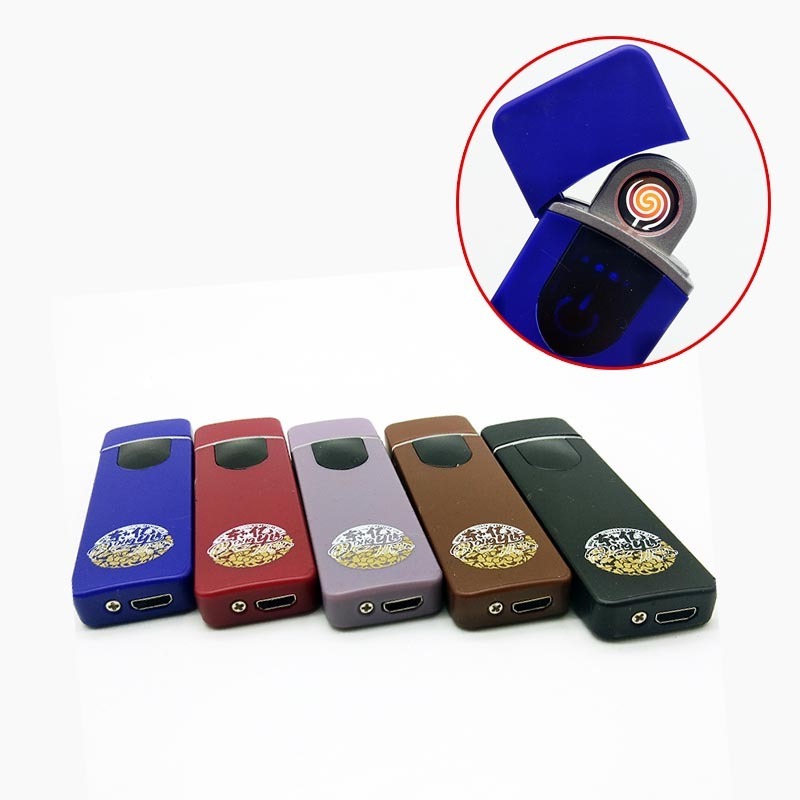 Encendedores Lighters,Briquet Custom USB Lighter,Rechargeable Windproof hand touch Electric Lighter