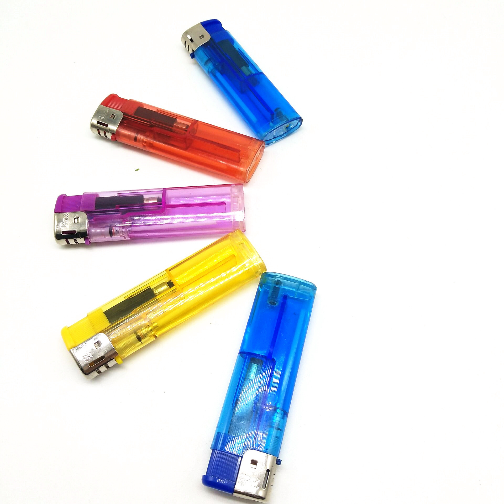 Factory Best Selling Customized Smaller Size Cheap Price  Transparent  Plastic Cigarettes lighter