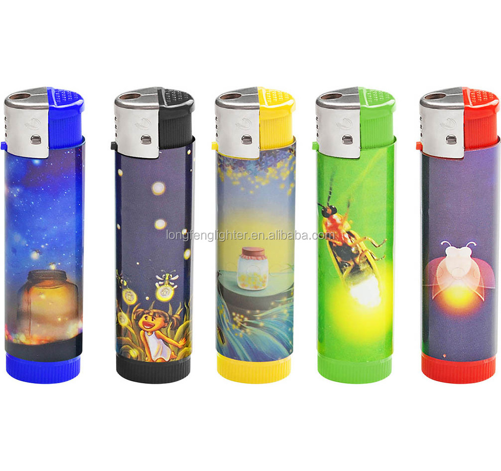 Wholesale Pretty Competitive Price Torch Lighter With Various Cute Pictures And LED Lighter