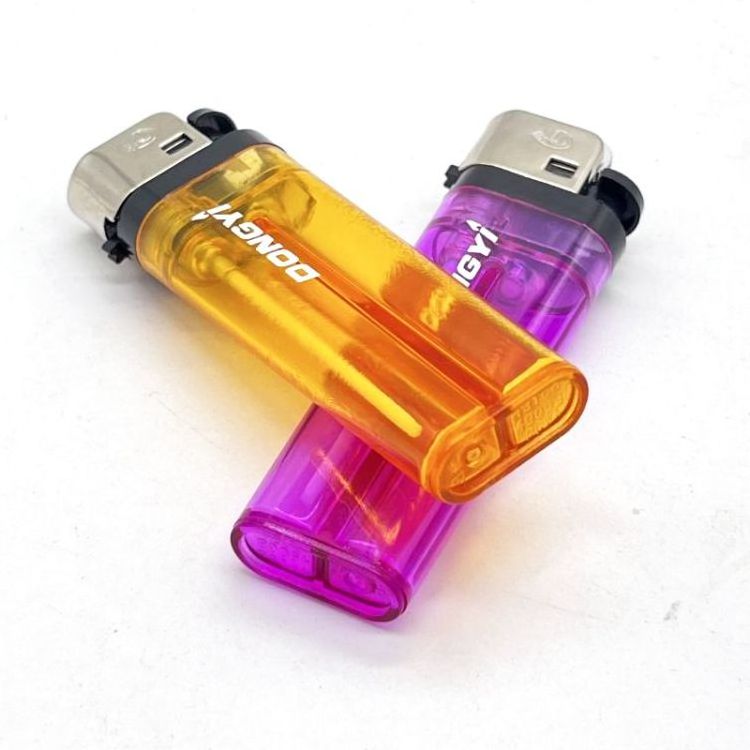 Classic Affordable Piezo Spark Ignition Flint Lighter China Produced Butane Gas Lighters