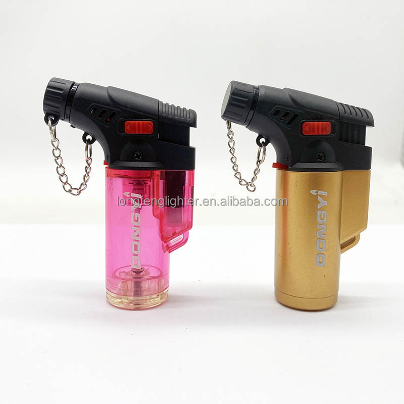 Transparent Wholesale Smart Gas MINI Torch Lighter parts with Turbo flame PQ-001