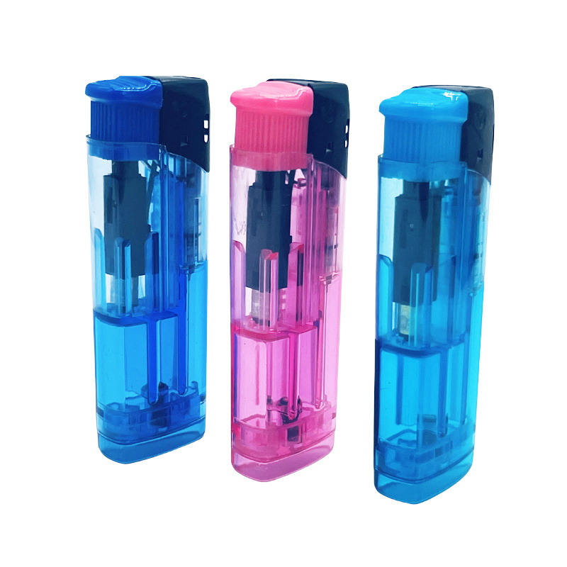 Colored Flame Lighters Butane Gas Valve For Windproof Gas Refillable Lighter