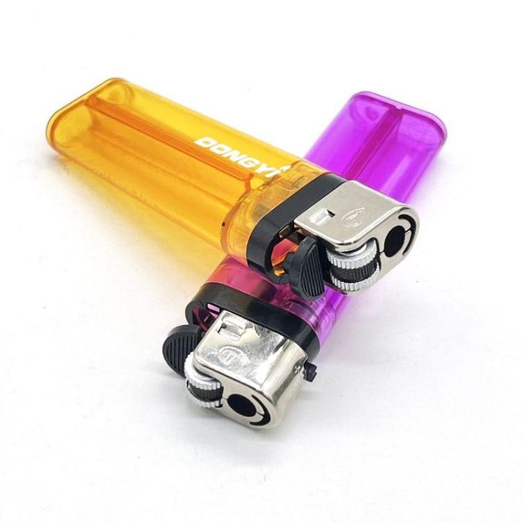 Classic Affordable Piezo Spark Ignition Flint Lighter China Produced Butane Gas Lighters