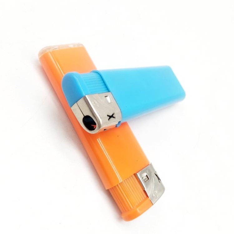 Transparent colored lighters smoking accessories plastic pocket gas butane torch lighter