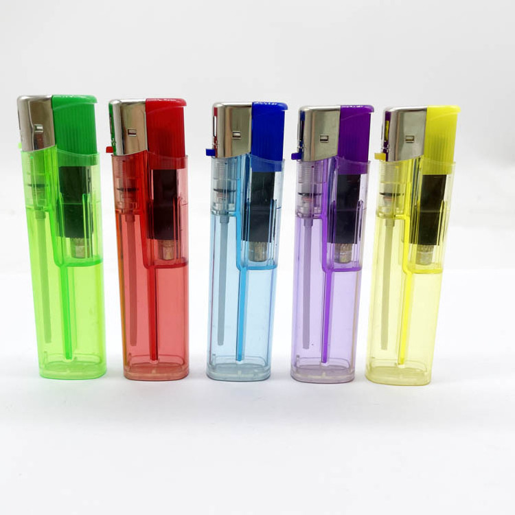 Cheap Refillable Color candle lighter disposable lighter Plastic electric gas cigarettes Lighter