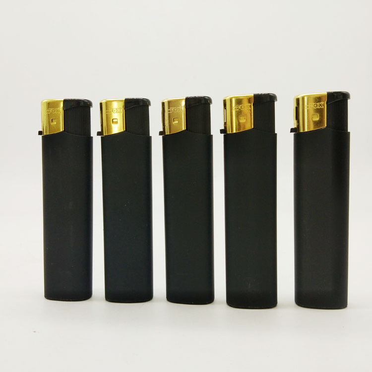 New Small Plastic gas lighter most selling product in ali LED Plastic lighter windproof