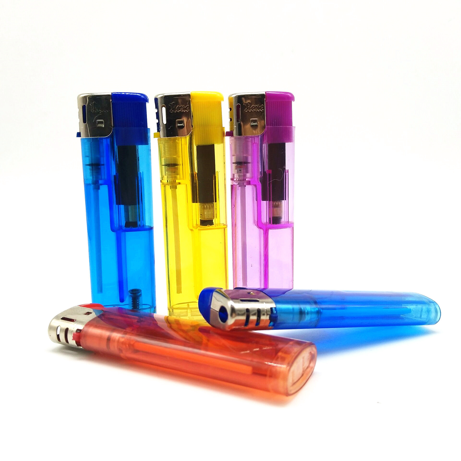 Factory Best Selling Customized Smaller Size Cheap Price  Transparent  Plastic Cigarettes lighter