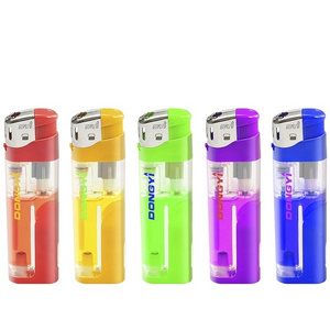 DONGYI Disposable gas cigarettes lighter with Light/LED