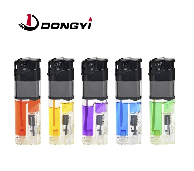 DONGYI Disposable gas cigarettes lighter with Light/LED