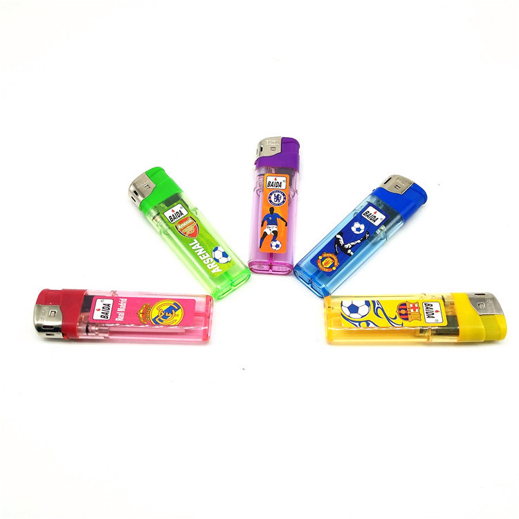 Promotional Cheap Plastic Electronic  Gas briquet Disposable Lighter electric ,Baida brand,akmak lighter , accept OEM orders